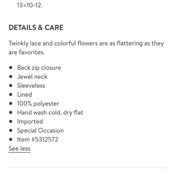 Two piece floral and lace gown - Picture 4 of 5